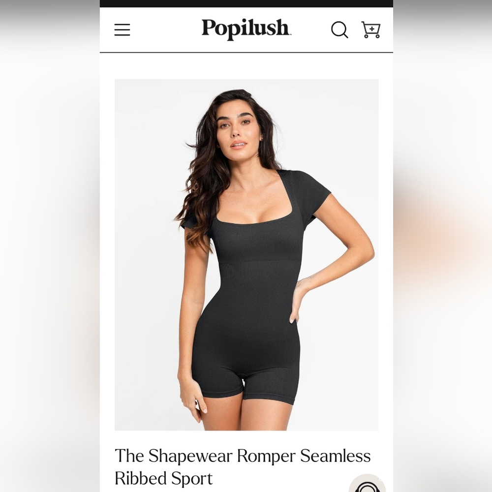 Popilush body suit - black, Large